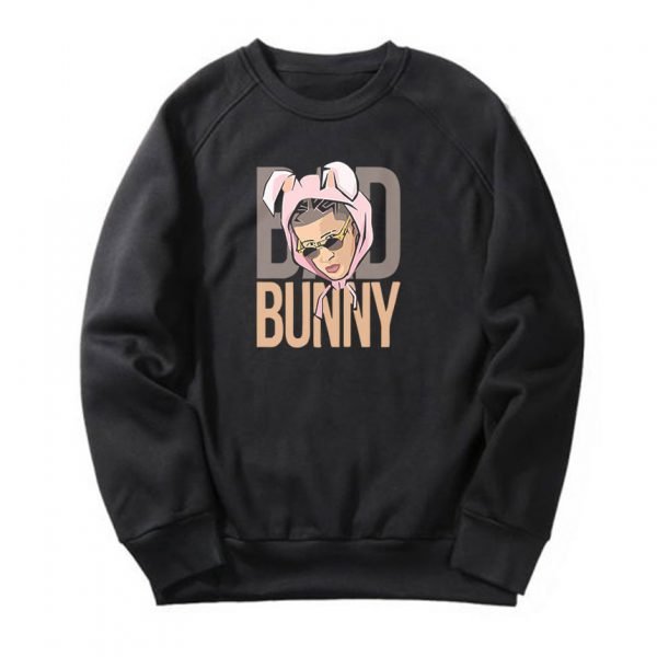 Bad Bunny Face Printed Sweatshirt